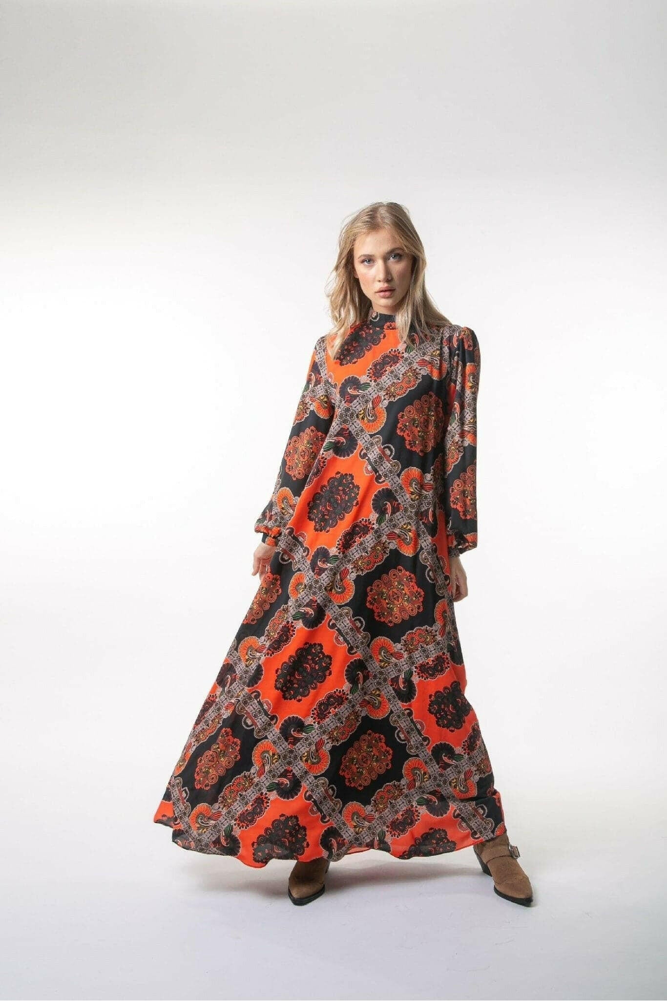 Zara Maxi Dress - Printed Maxi Dress ...